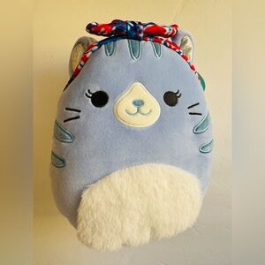 Squishmallows Blue and White Cat  Carizama
